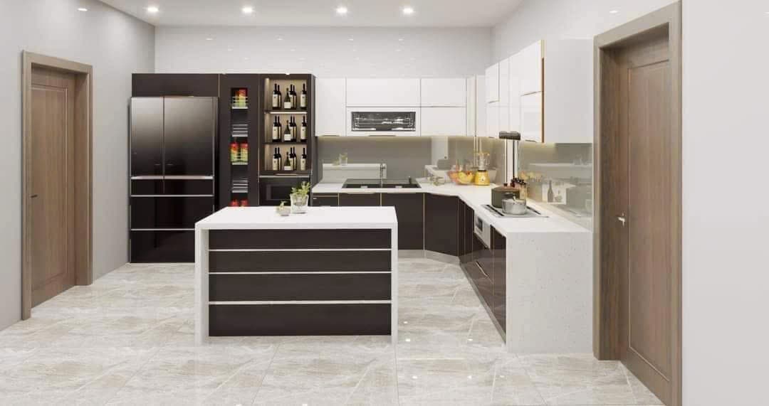 Tủ Bếp Tân Cổ Điển